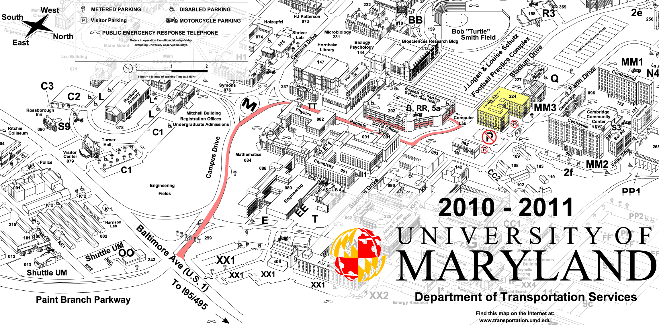 Umd Parking Lot Map Umd Parking Map ~ ELAMP